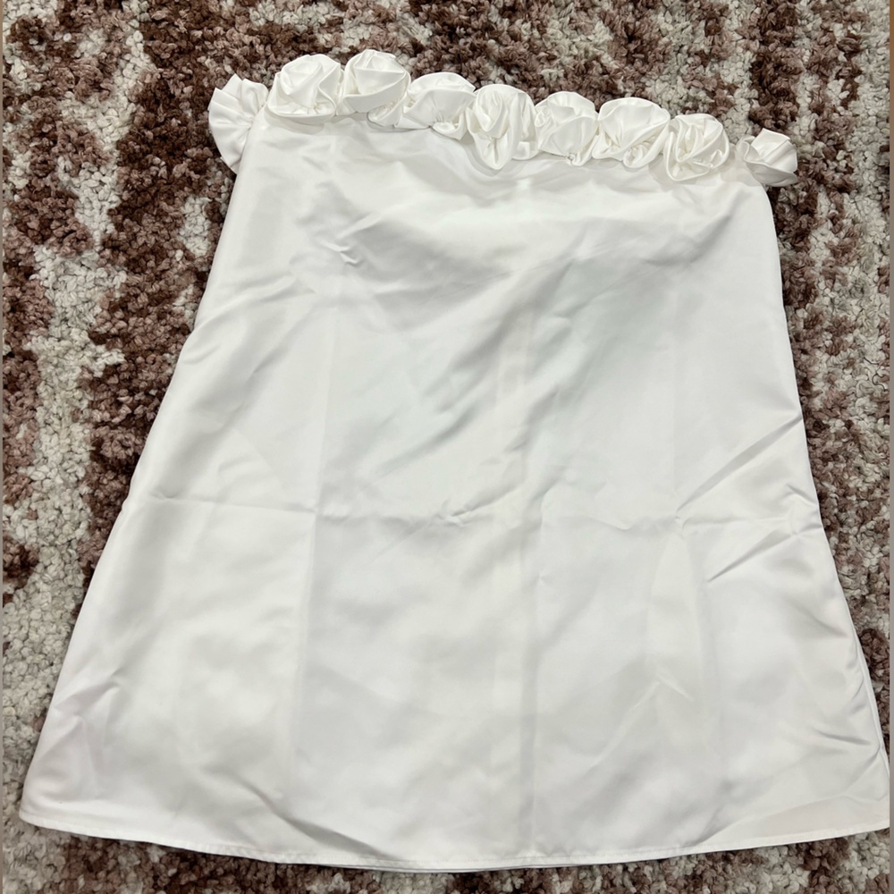 White Strapless Dress